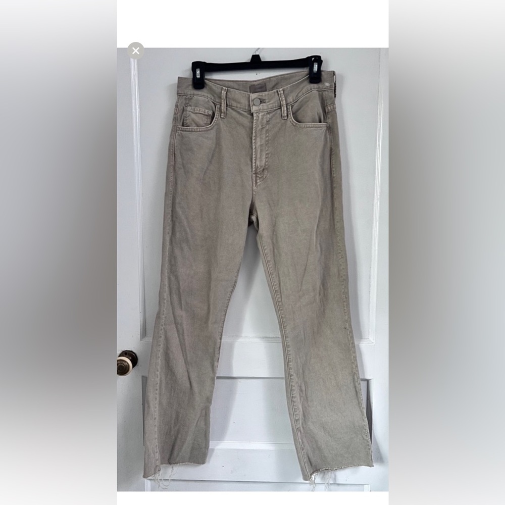 MOTHER THE INSIDER ANKLE FRAY Chalk It Up Jeans